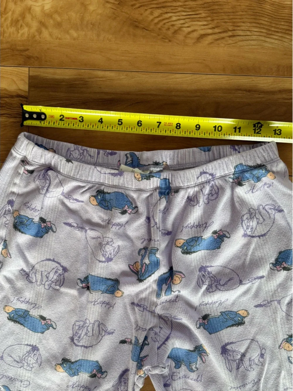 Disney Lavender Eeyore Women's Pajama Pants with Blue Character Print - Picture 4 of 7